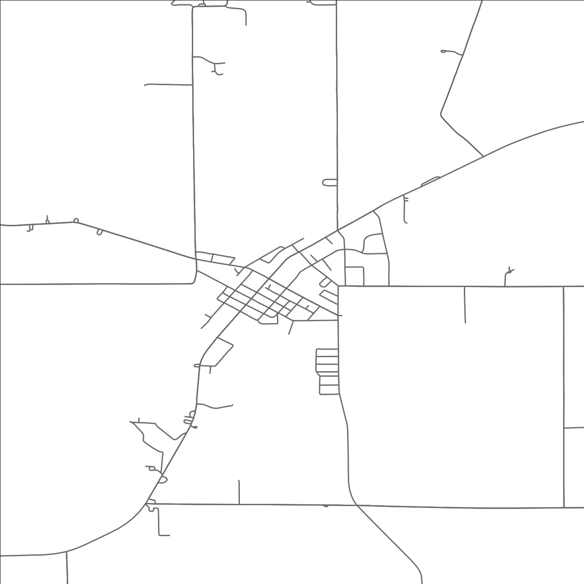 ROAD MAP OF NEW MADISON, OHIO BY MAPBAKES