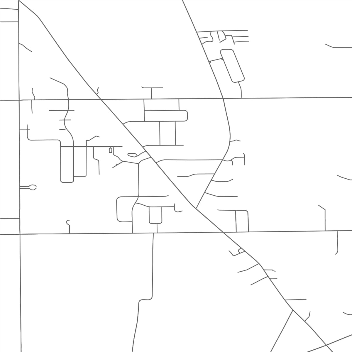 ROAD MAP OF NEW MIDDLETOWN, OHIO BY MAPBAKES