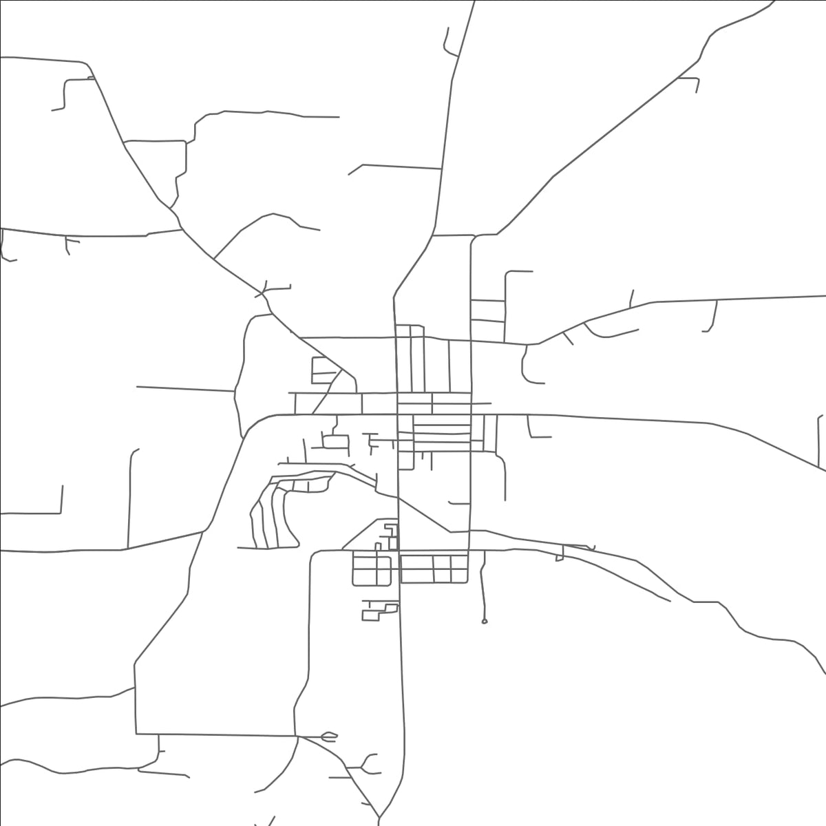 ROAD MAP OF NEW PARIS, OHIO BY MAPBAKES