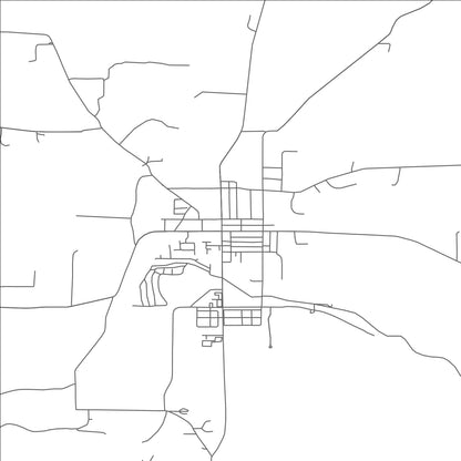 ROAD MAP OF NEW PARIS, OHIO BY MAPBAKES
