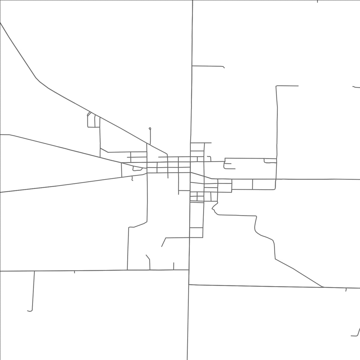 ROAD MAP OF NEW WASHINGTON, OHIO BY MAPBAKES