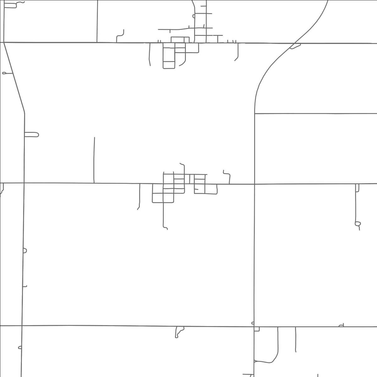 ROAD MAP OF NEW WESTON, OHIO BY MAPBAKES