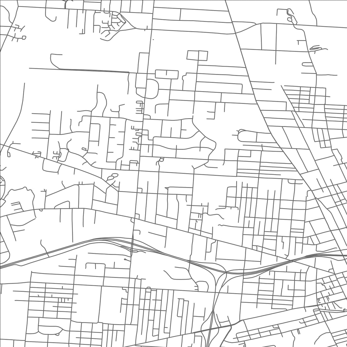 ROAD MAP OF NEWARK, OHIO BY MAPBAKES