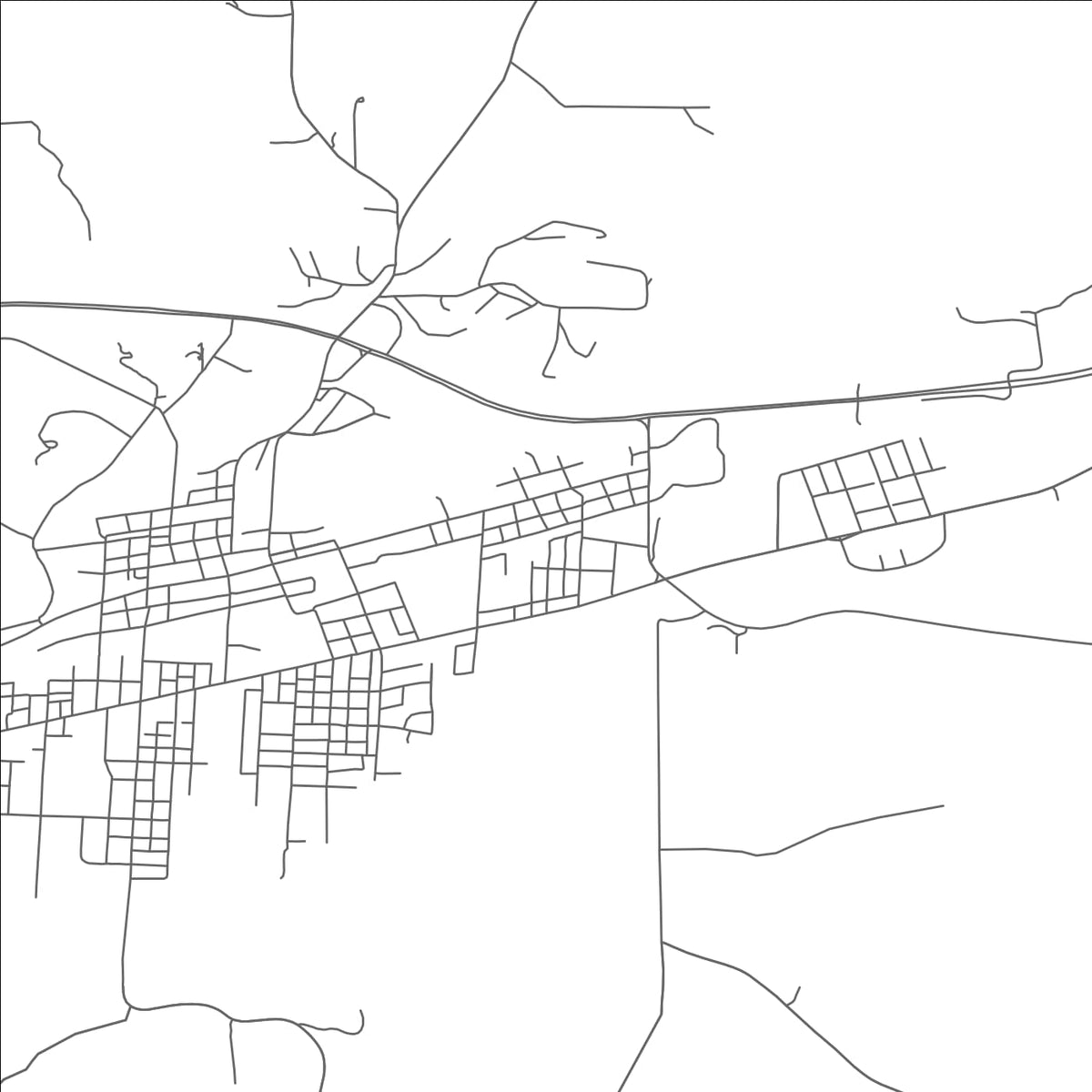 ROAD MAP OF NEWCOMERSTOWN, OHIO BY MAPBAKES