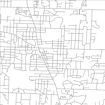 ROAD MAP OF NORTH CANTON, OHIO BY MAPBAKES