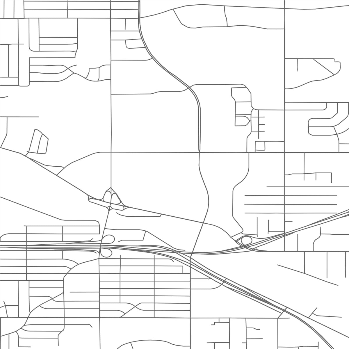 ROAD MAP OF NORTH RANDALL, OHIO BY MAPBAKES