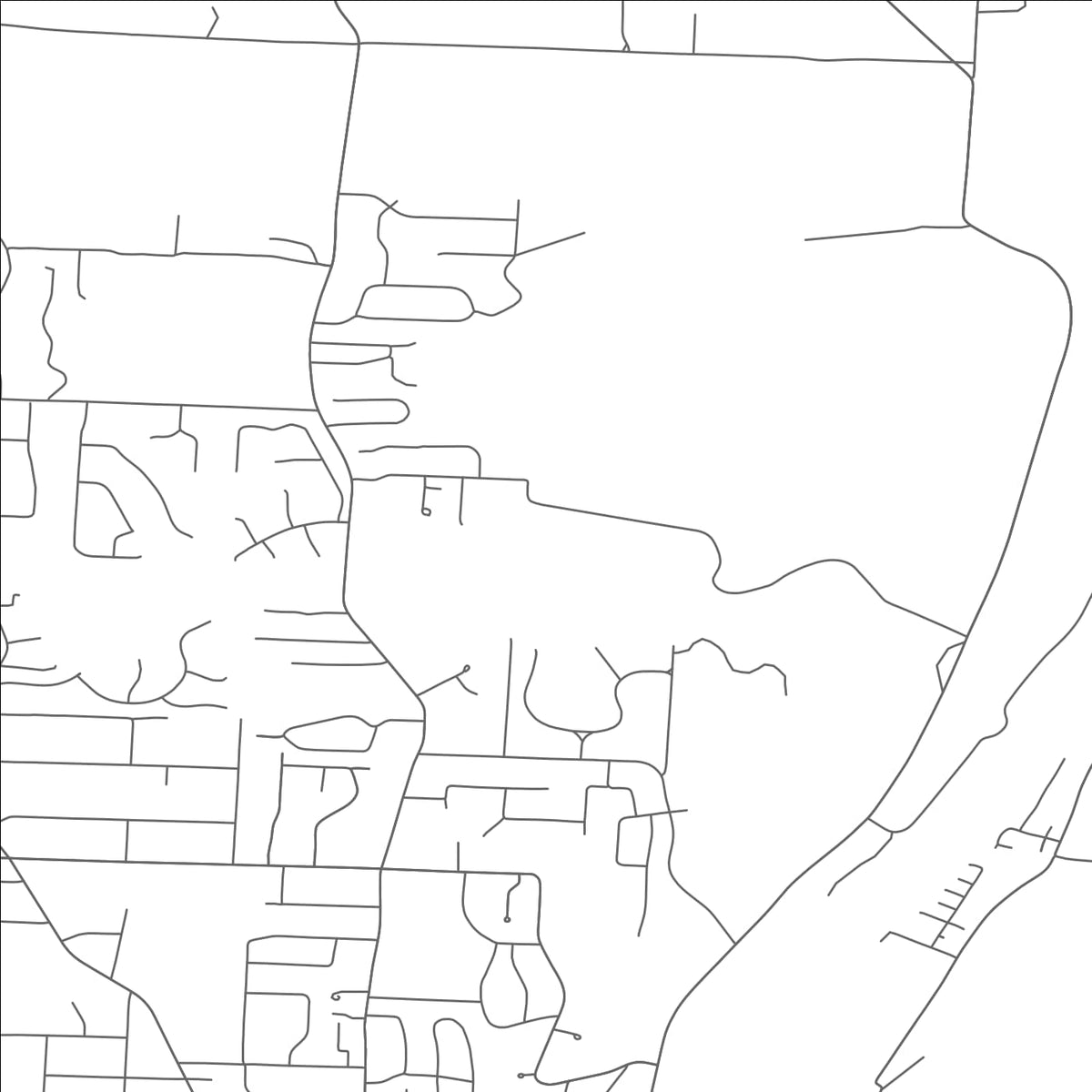 ROAD MAP OF NORTH ZANESVILLE, OHIO BY MAPBAKES