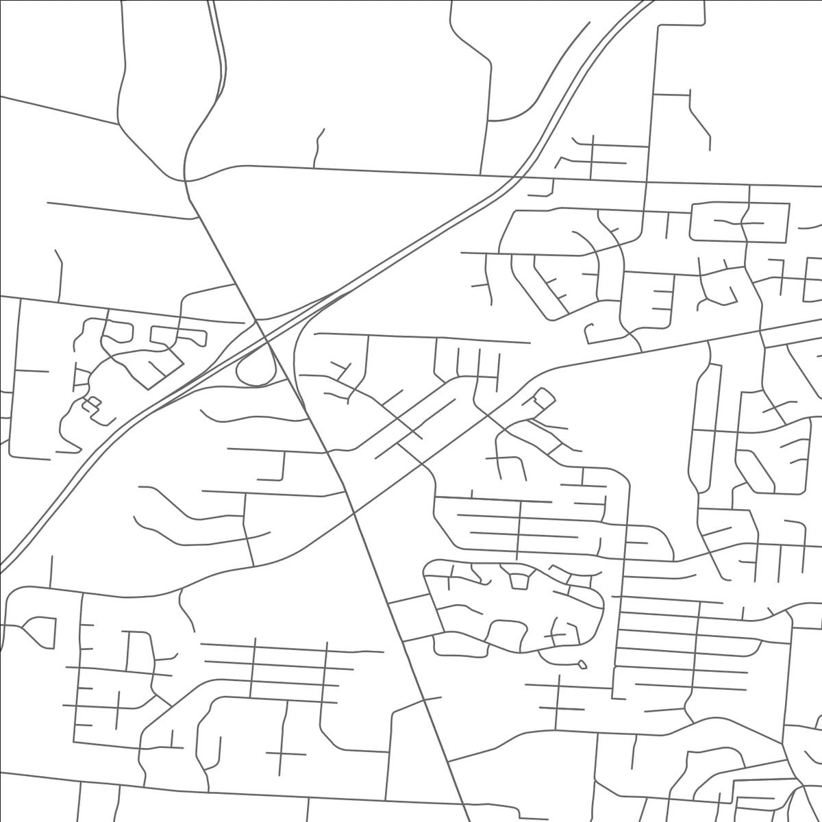 ROAD MAP OF NORTHGATE, OHIO BY MAPBAKES