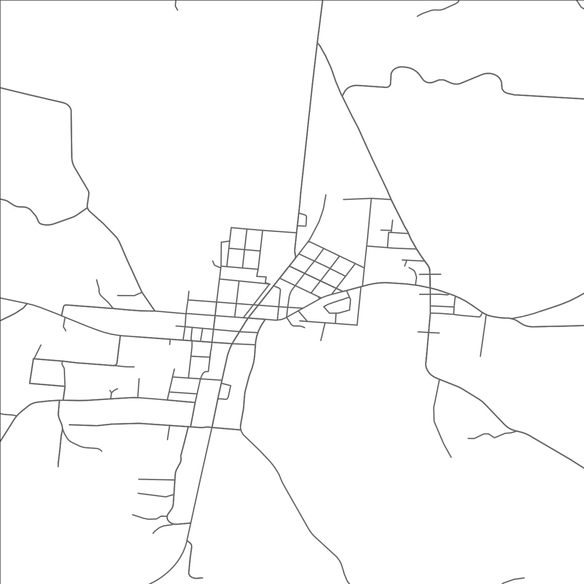 ROAD MAP OF OAK HILL, OHIO BY MAPBAKES