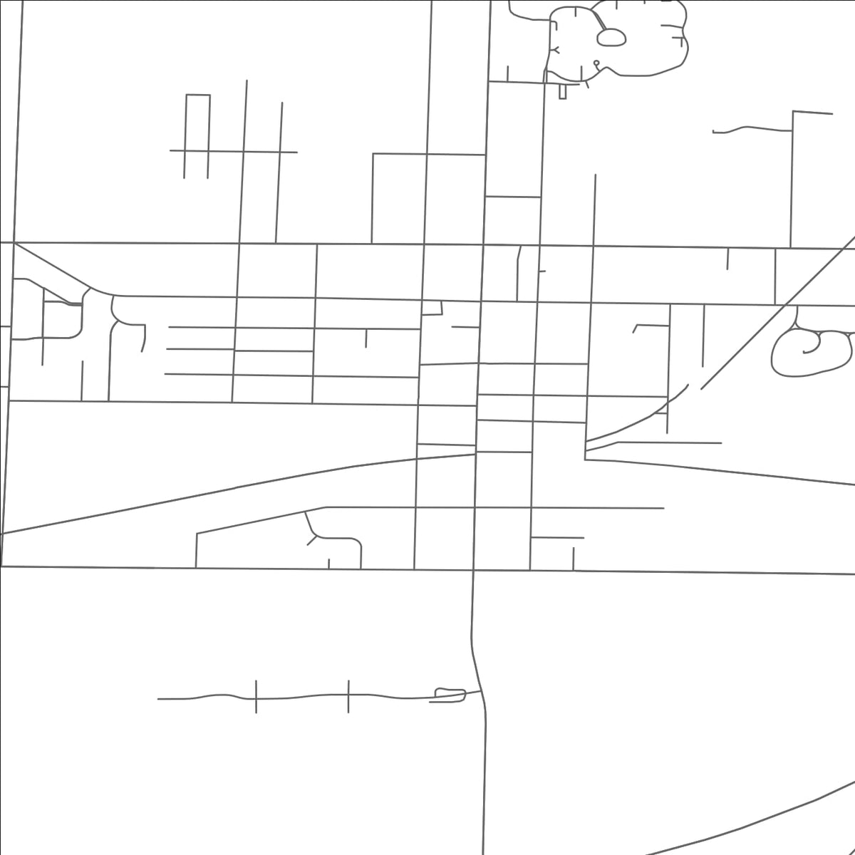 ROAD MAP OF OBERLIN, OHIO BY MAPBAKES