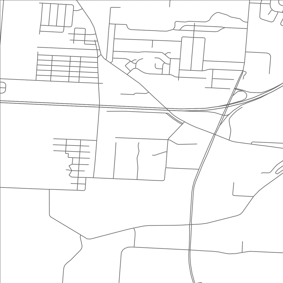 ROAD MAP OF OBETZ, OHIO BY MAPBAKES