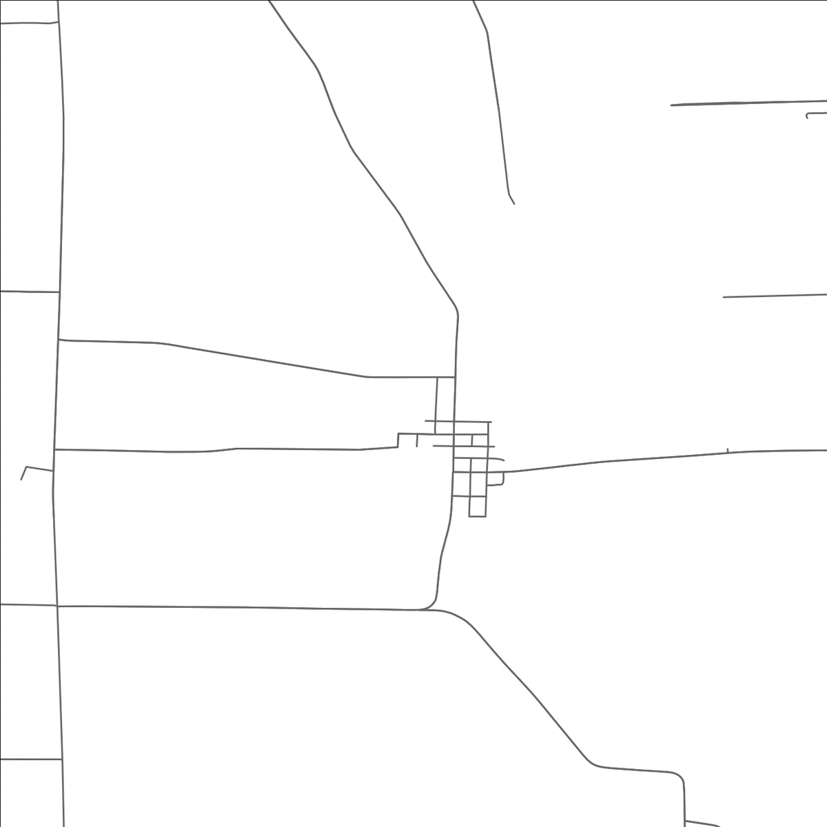 ROAD MAP OF OLD FORT, OHIO BY MAPBAKES