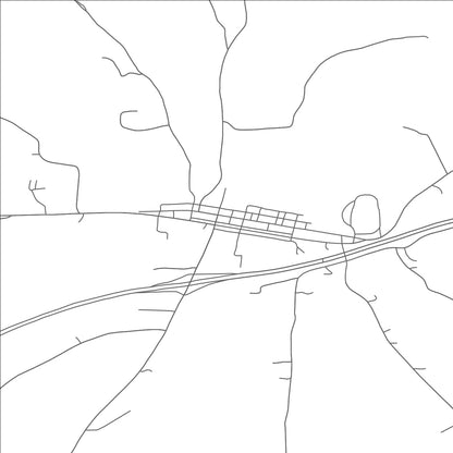 ROAD MAP OF OLD WASHINGTON, OHIO BY MAPBAKES