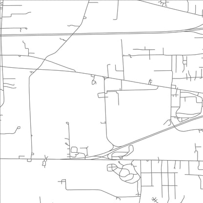 ROAD MAP OF ONTARIO, OHIO BY MAPBAKES