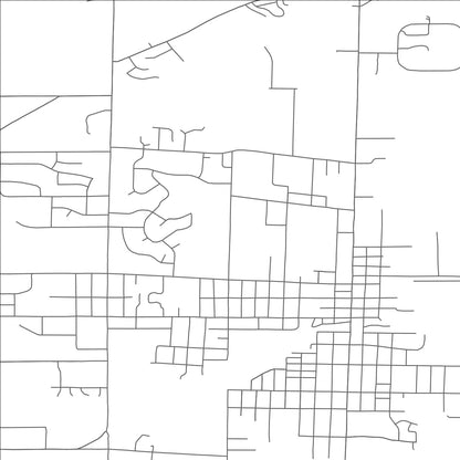 ROAD MAP OF ORRVILLE, OHIO BY MAPBAKES