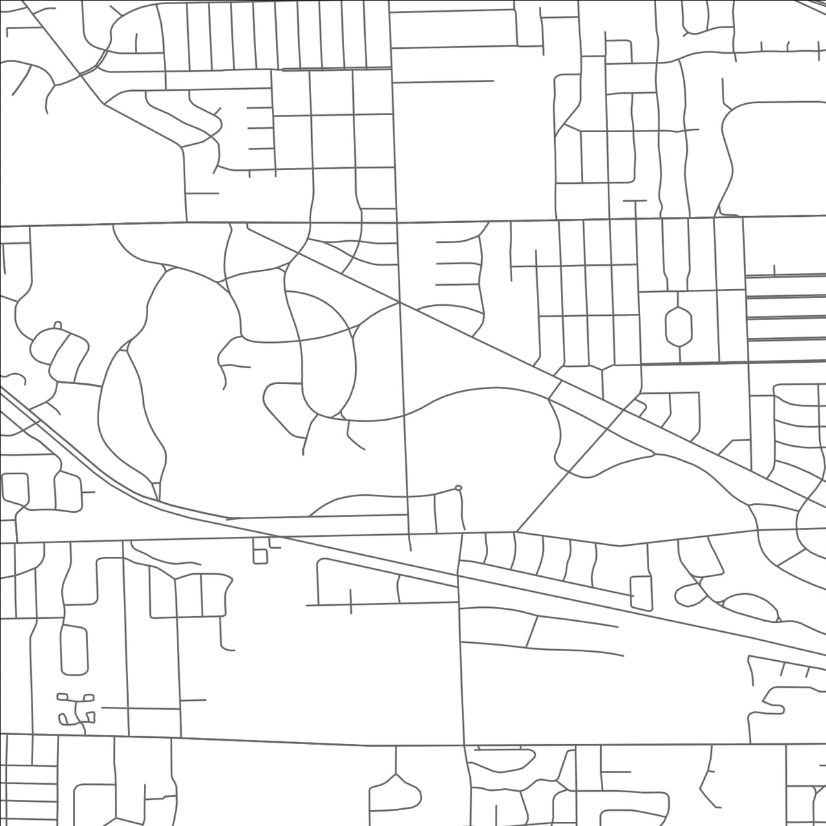 ROAD MAP OF OTTAWA HILLS, OHIO BY MAPBAKES