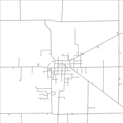 ROAD MAP OF OTTOVILLE, OHIO BY MAPBAKES