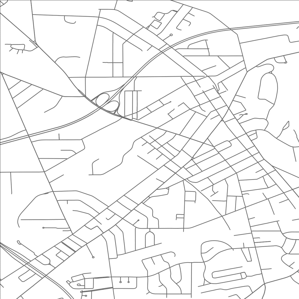 ROAD MAP OF PAINESVILLE, OHIO BY MAPBAKES