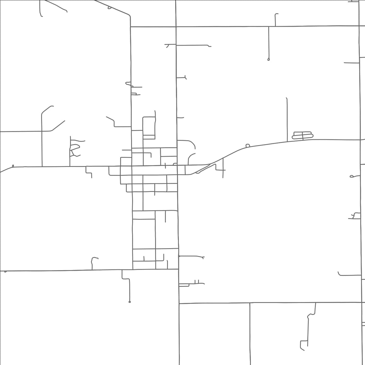 ROAD MAP OF PANDORA, OHIO BY MAPBAKES