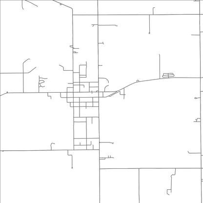 ROAD MAP OF PANDORA, OHIO BY MAPBAKES