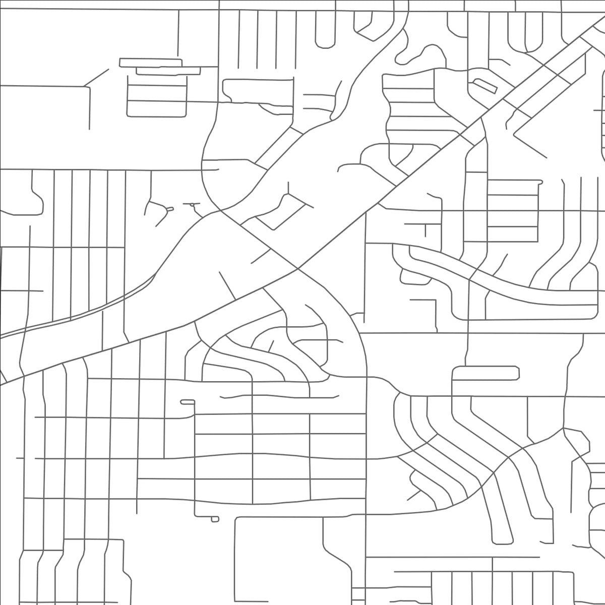 ROAD MAP OF PARMA HEIGHTS, OHIO BY MAPBAKES