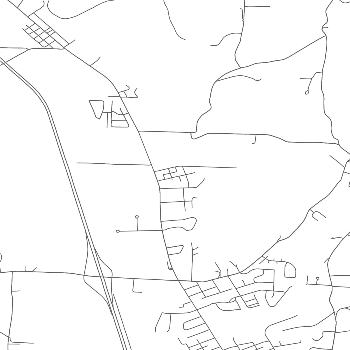 ROAD MAP OF PARRAL, OHIO BY MAPBAKES