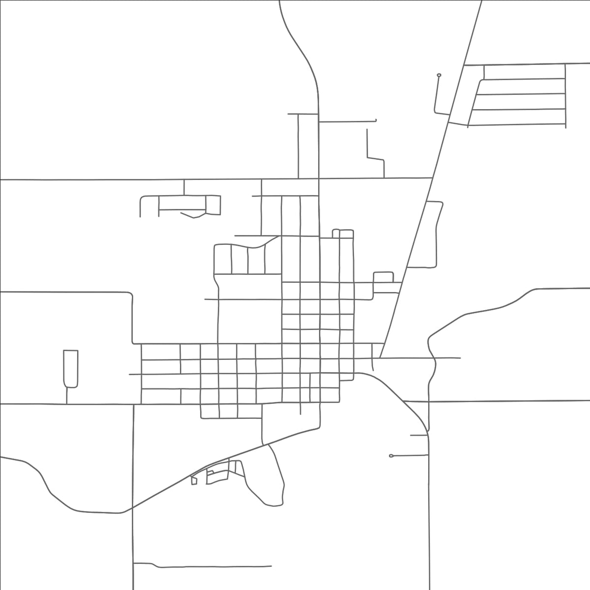 ROAD MAP OF PAULDING, OHIO BY MAPBAKES