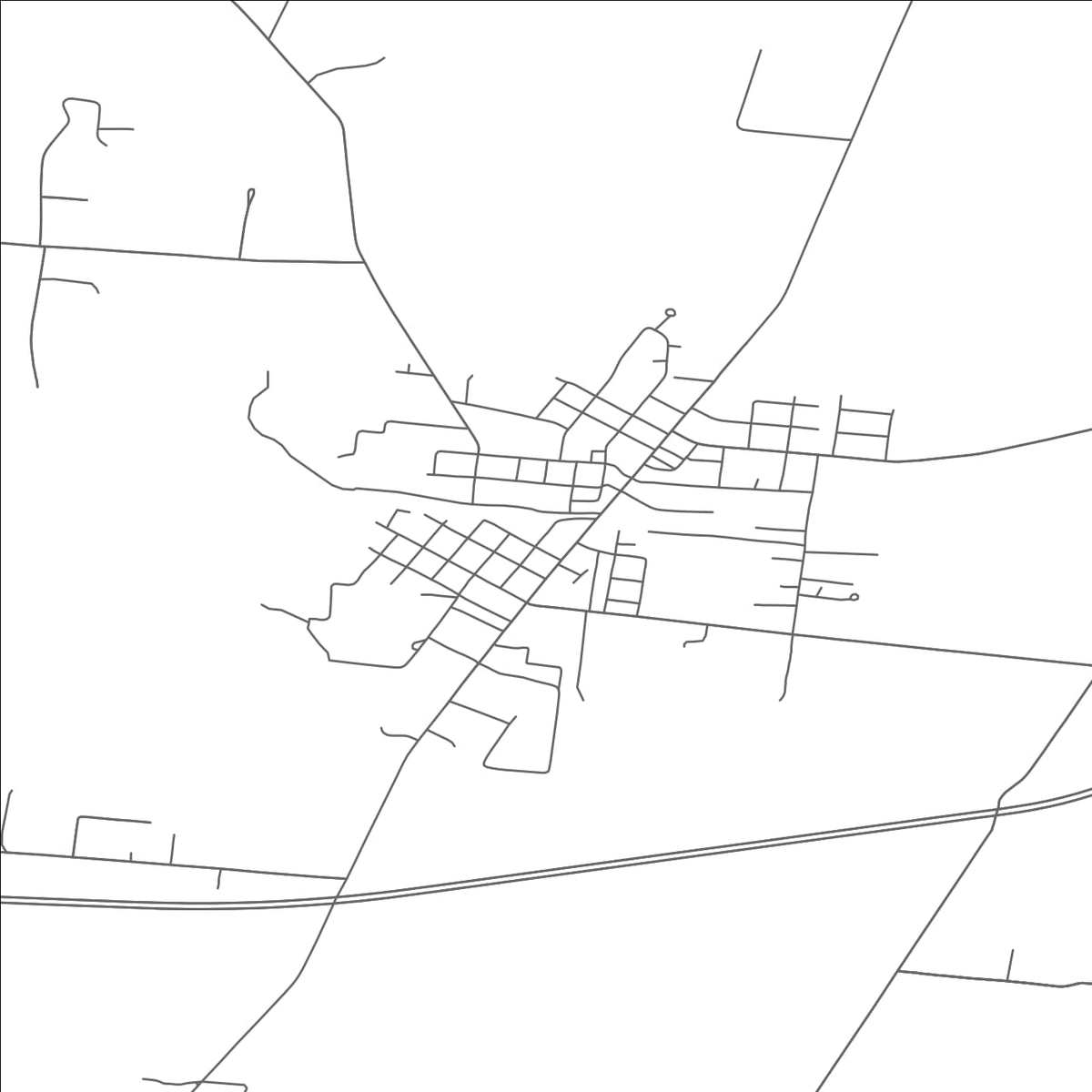 ROAD MAP OF PEEBLES, OHIO BY MAPBAKES