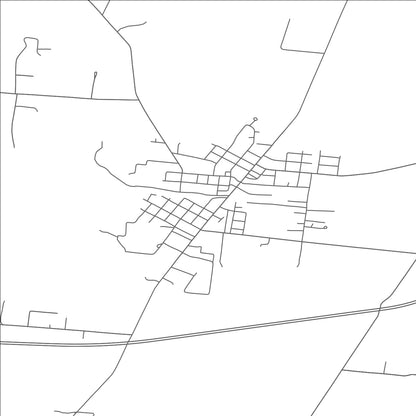 ROAD MAP OF PEEBLES, OHIO BY MAPBAKES