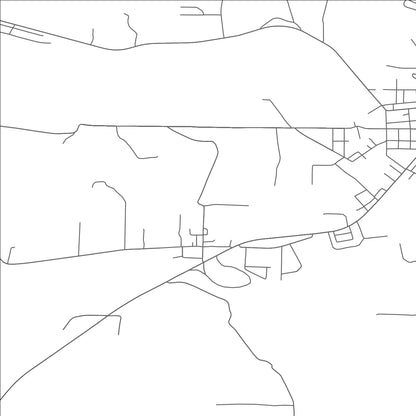 ROAD MAP OF PEKIN, OHIO BY MAPBAKES