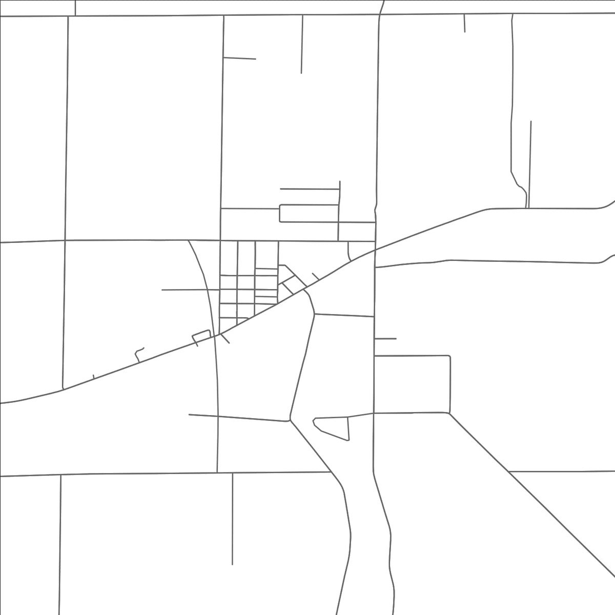 ROAD MAP OF PEMBERVILLE, OHIO BY MAPBAKES