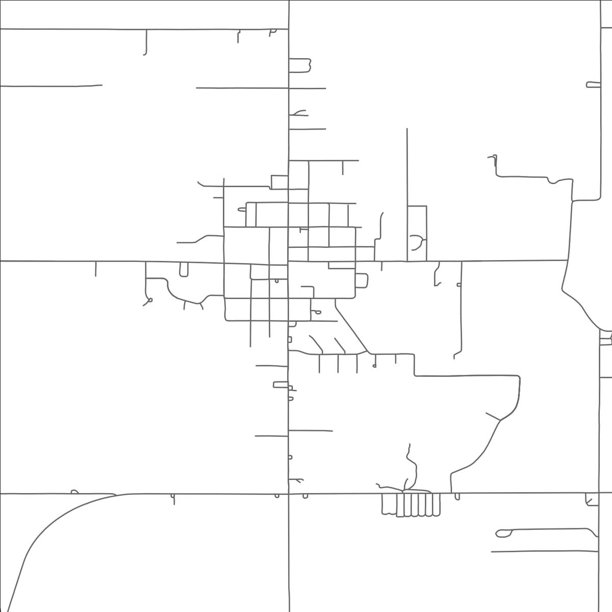 ROAD MAP OF PIONEER, OHIO BY MAPBAKES