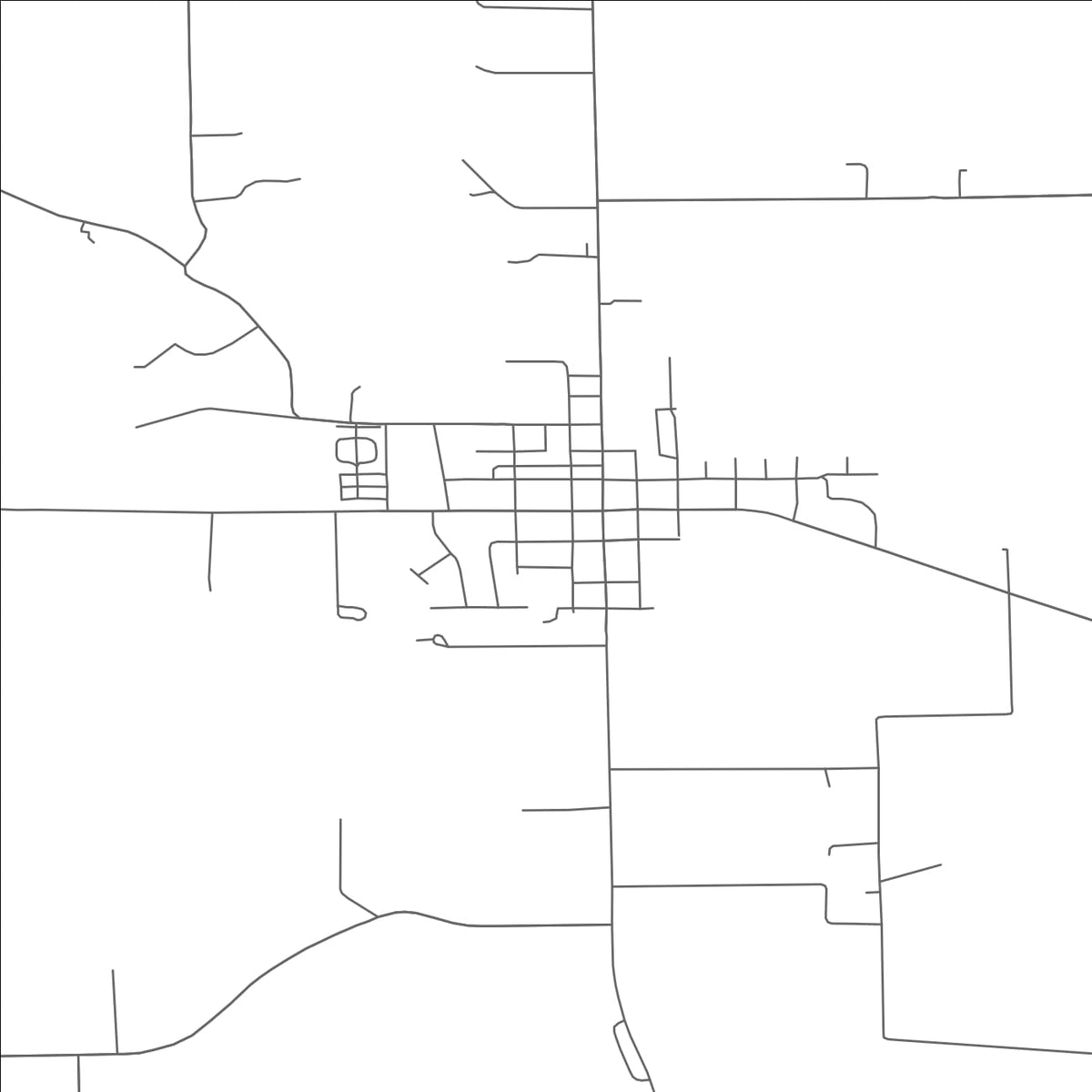 ROAD MAP OF PLEASANT HILL, OHIO BY MAPBAKES