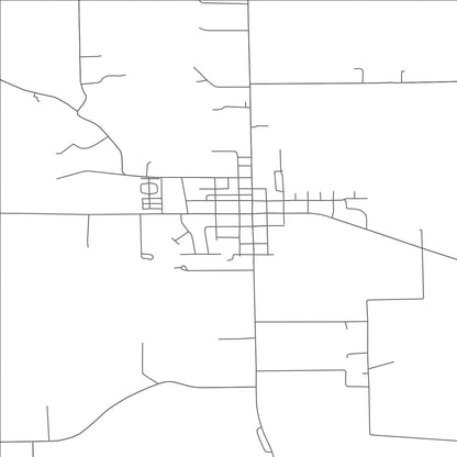 ROAD MAP OF PLEASANT HILL, OHIO BY MAPBAKES
