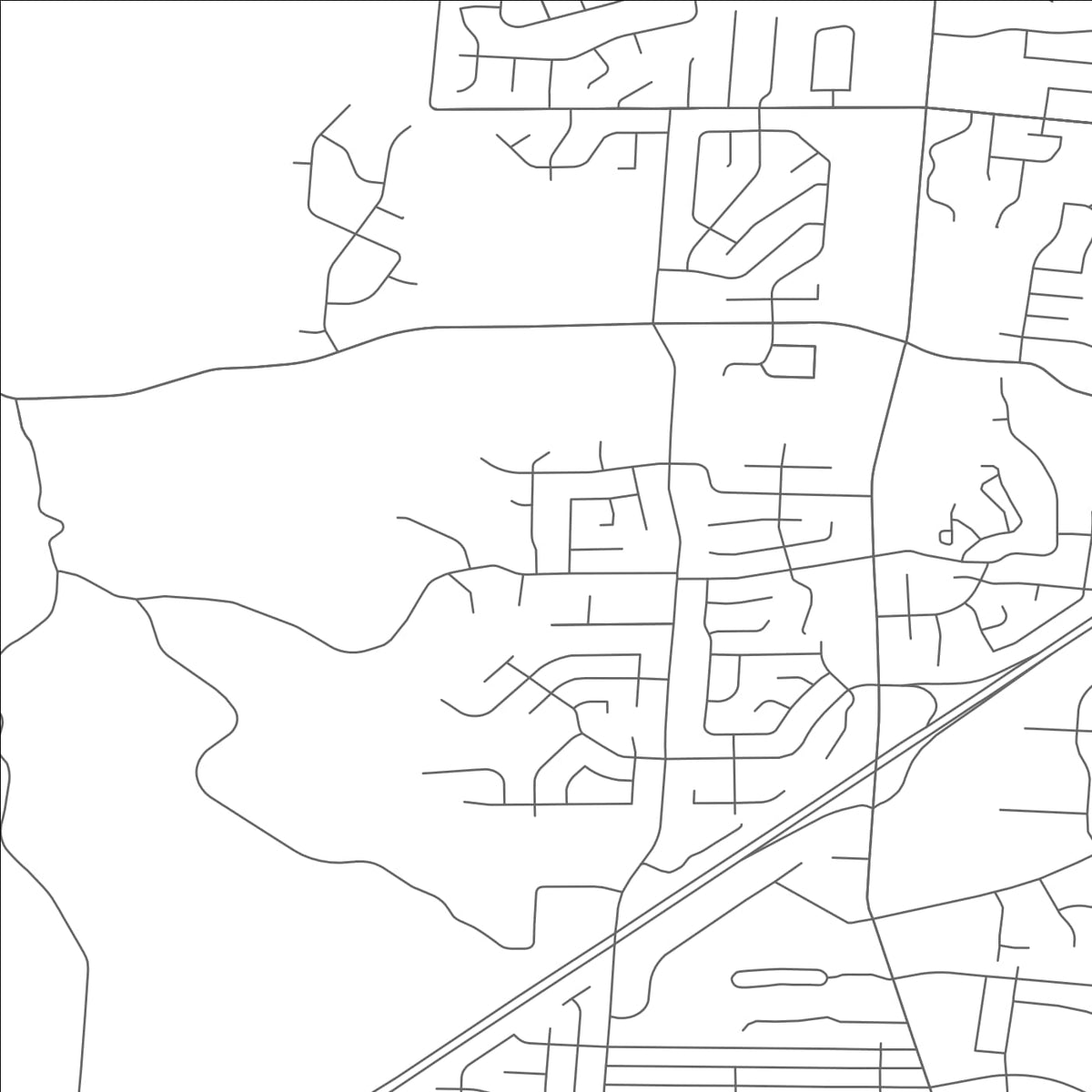 ROAD MAP OF PLEASANT RUN, OHIO BY MAPBAKES