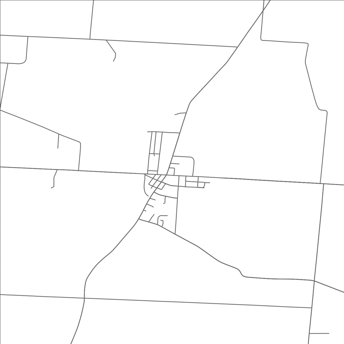ROAD MAP OF PLEASANTVILLE, OHIO BY MAPBAKES