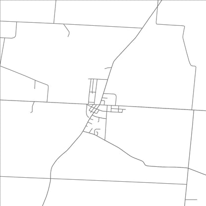 ROAD MAP OF PLEASANTVILLE, OHIO BY MAPBAKES