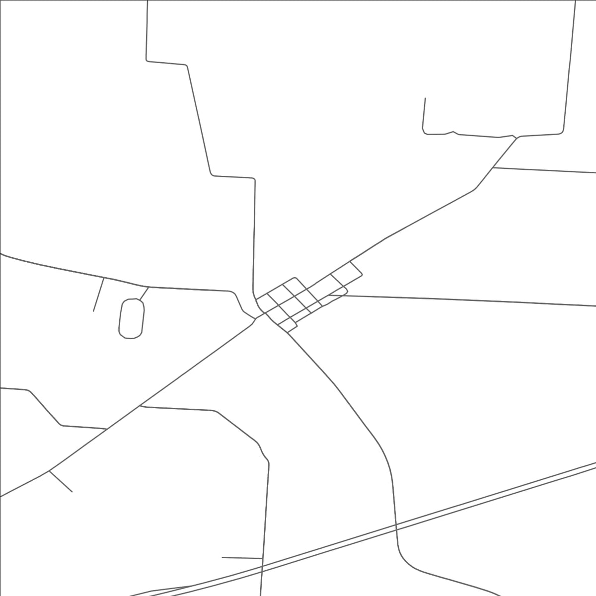 ROAD MAP OF PORT WILLIAM, OHIO BY MAPBAKES