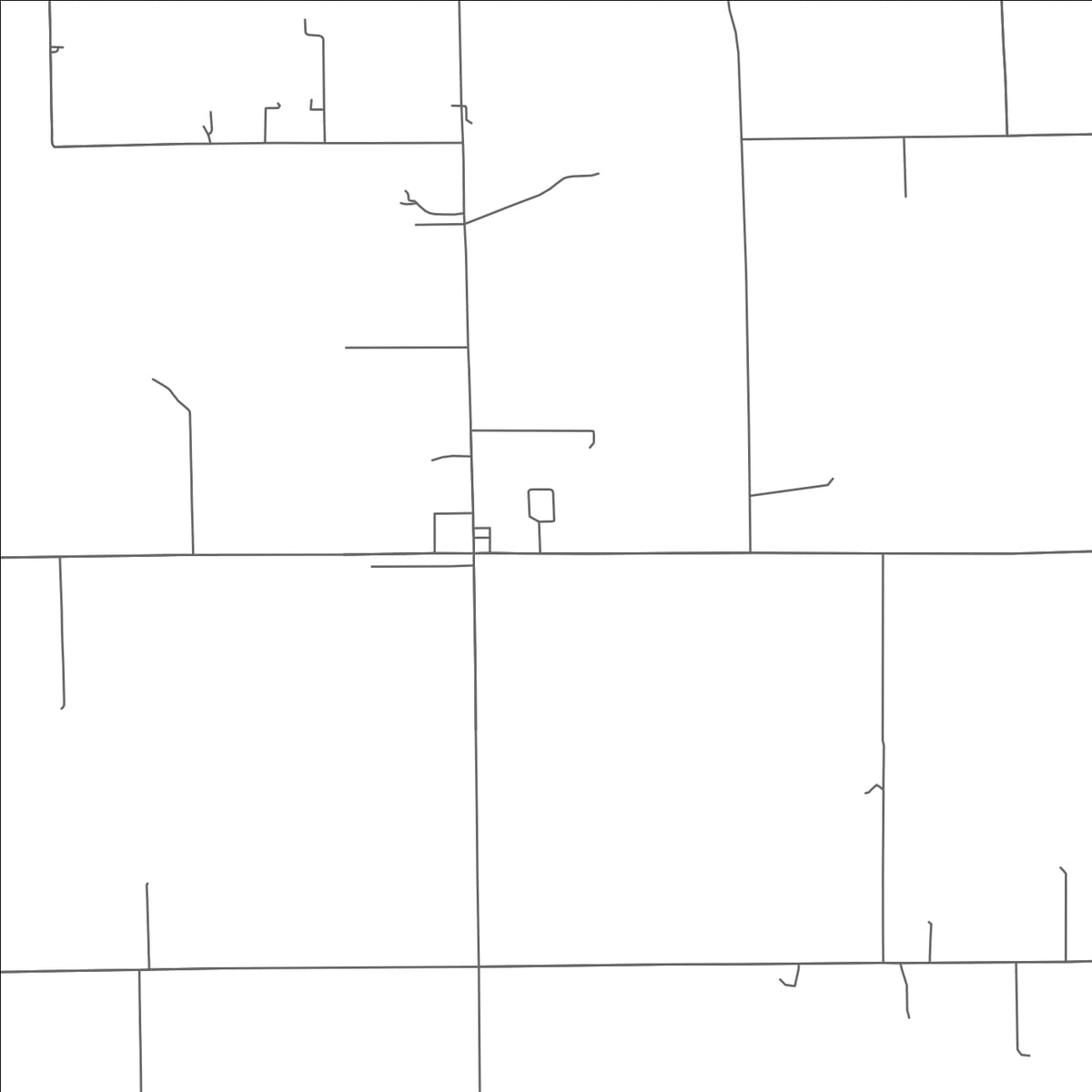 ROAD MAP OF POTSDAM, OHIO BY MAPBAKES