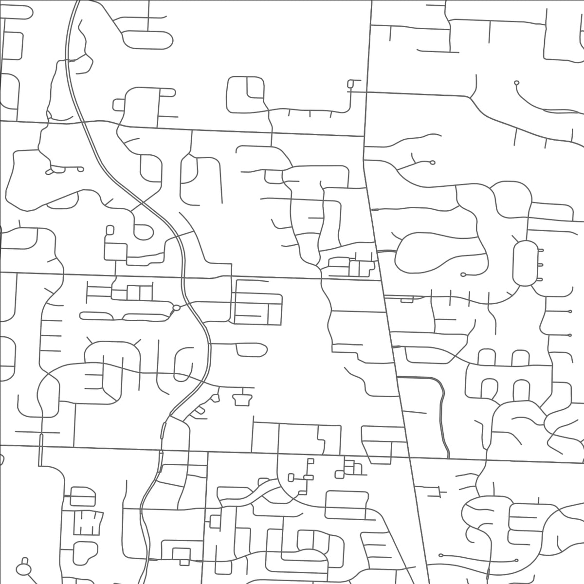 ROAD MAP OF POWELL, OHIO BY MAPBAKES