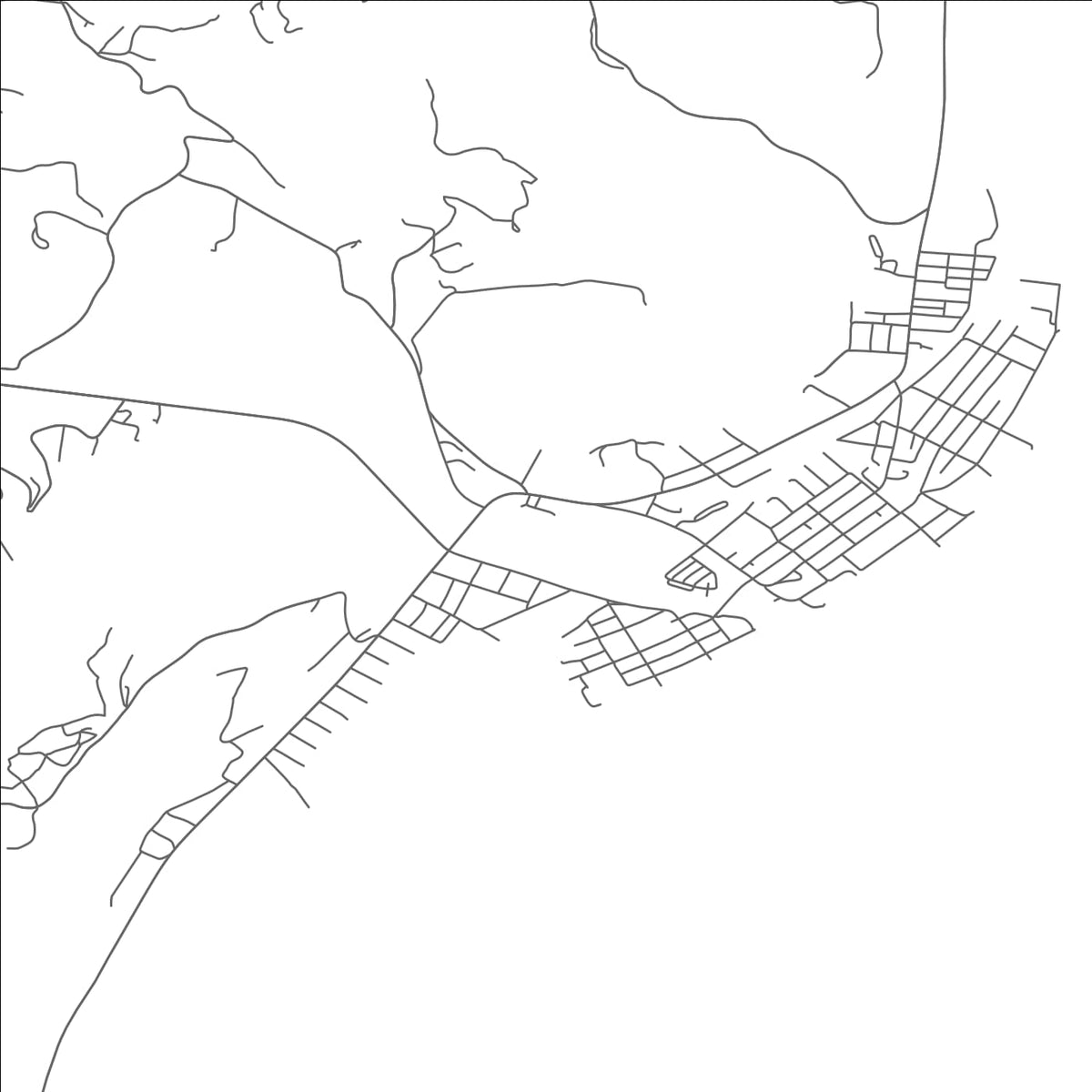 ROAD MAP OF POWHATAN POINT, OHIO BY MAPBAKES