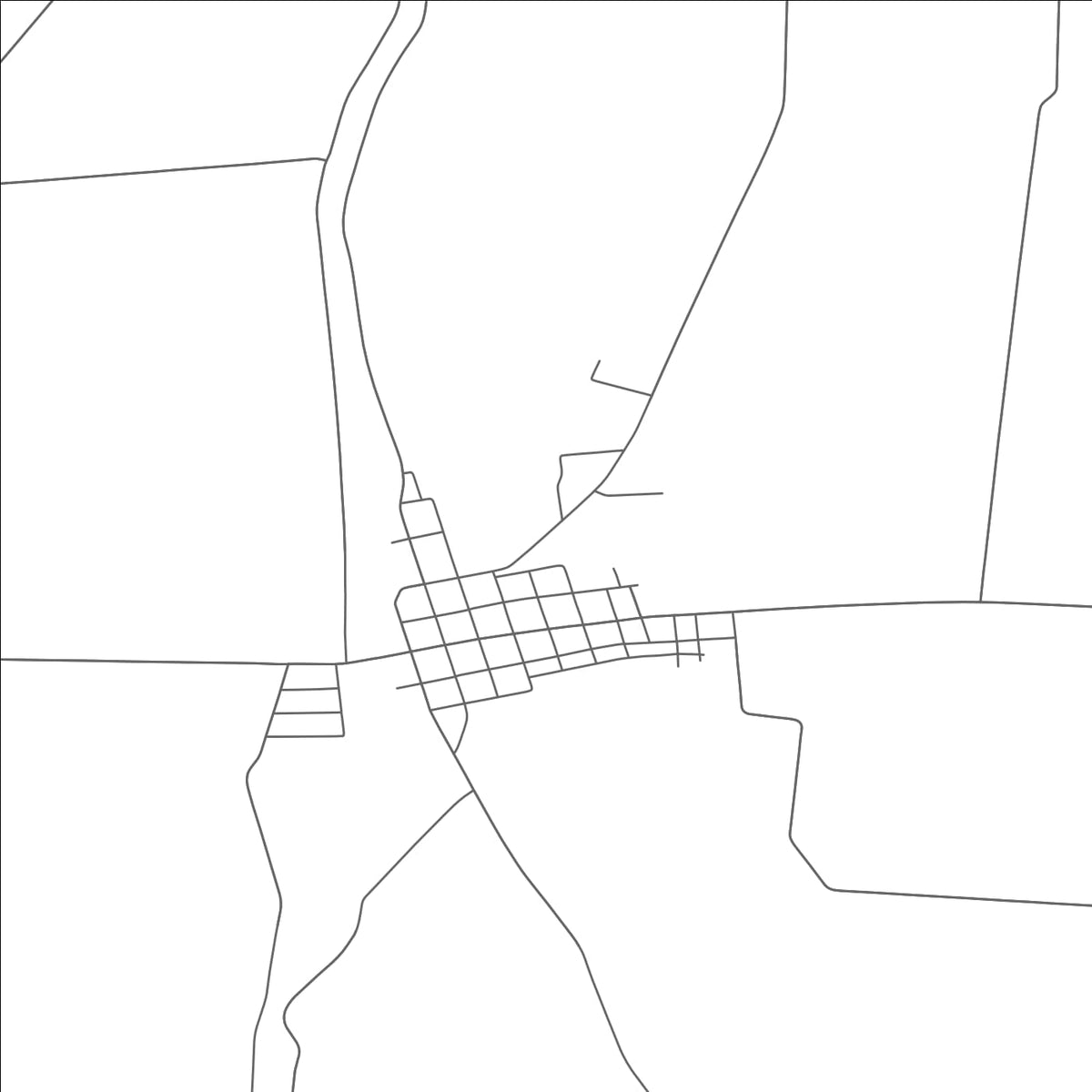 ROAD MAP OF PROSPECT, OHIO BY MAPBAKES
