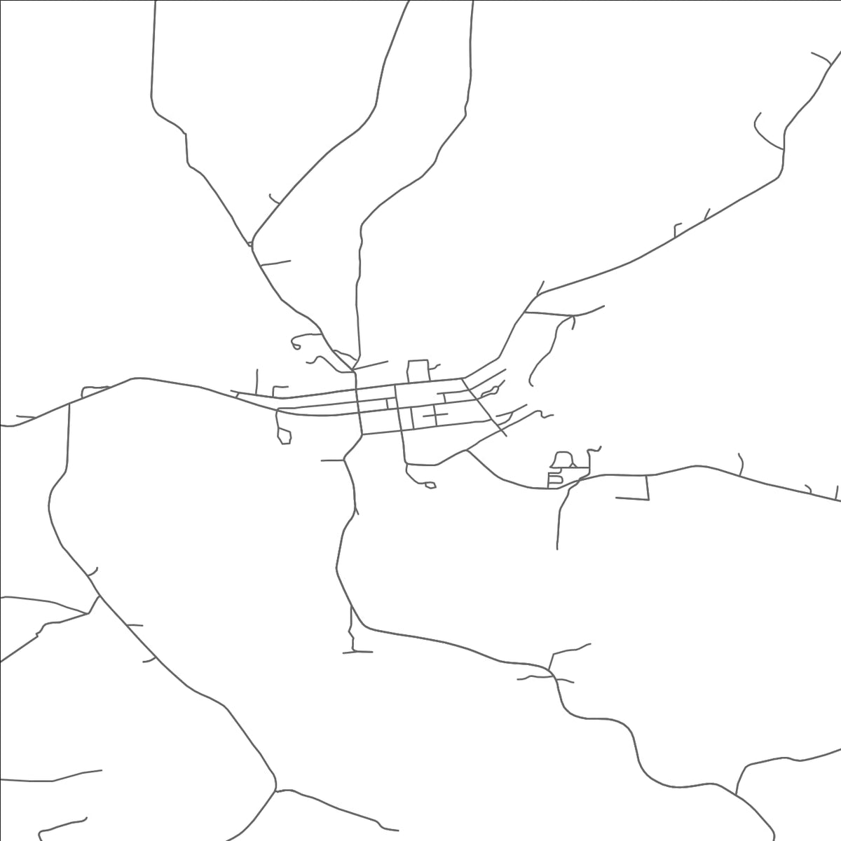 ROAD MAP OF QUAKER CITY, OHIO BY MAPBAKES