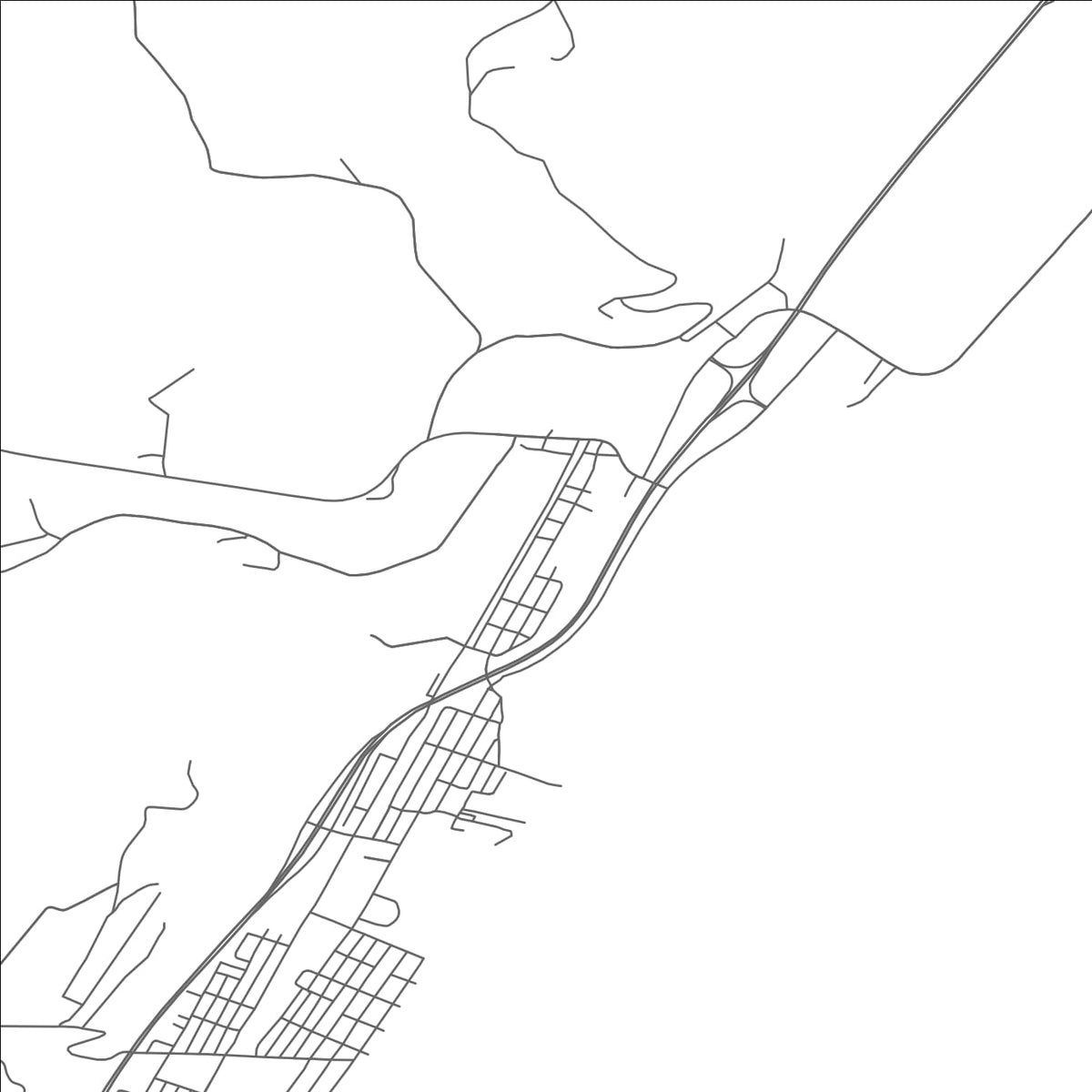 ROAD MAP OF RAYLAND, OHIO BY MAPBAKES