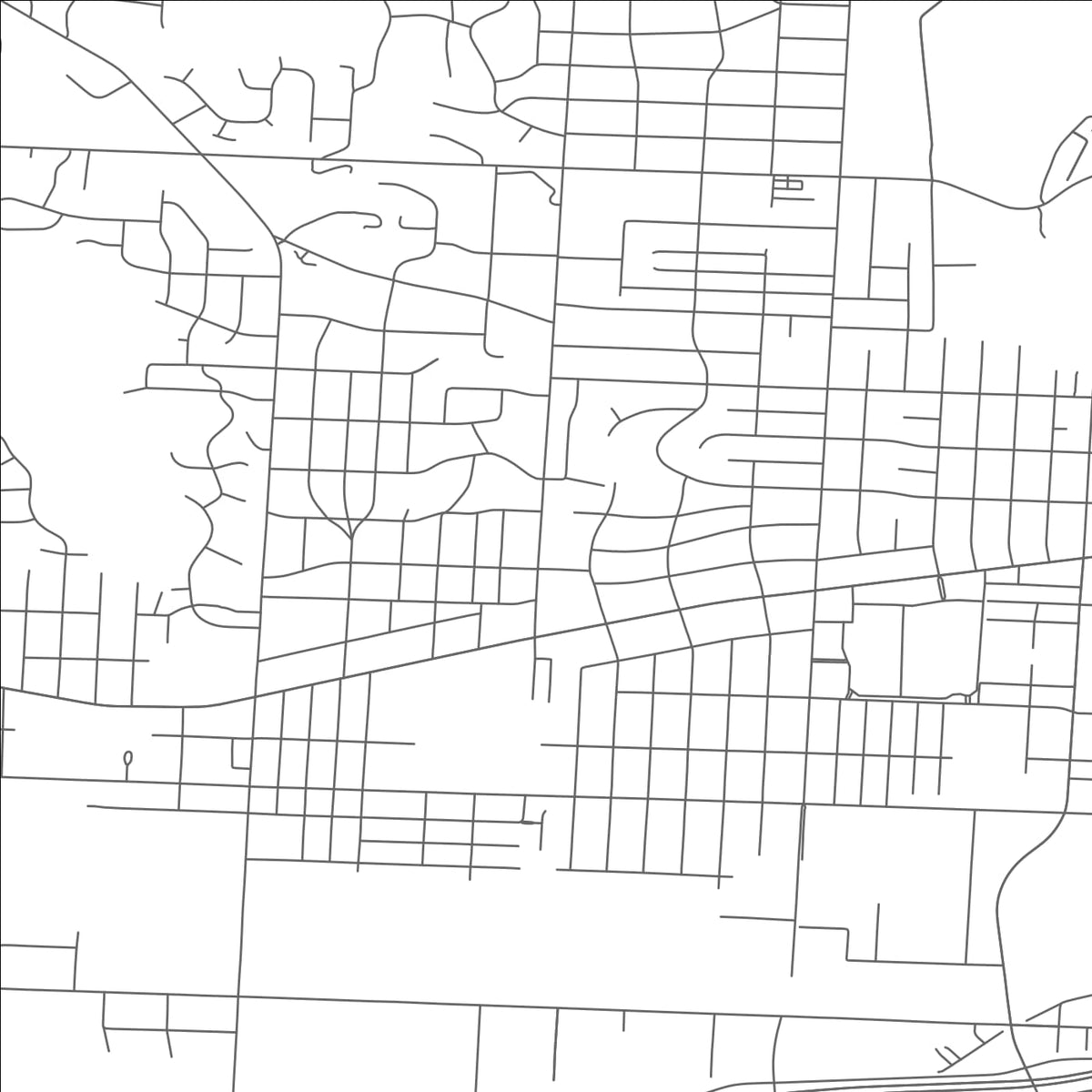 ROAD MAP OF REEDURBAN, OHIO BY MAPBAKES
