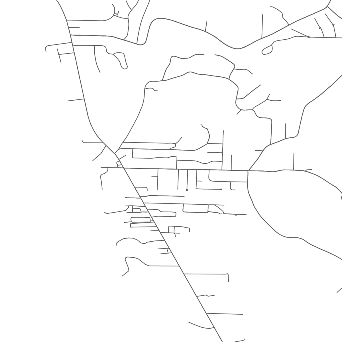 ROAD MAP OF RENO, OHIO BY MAPBAKES