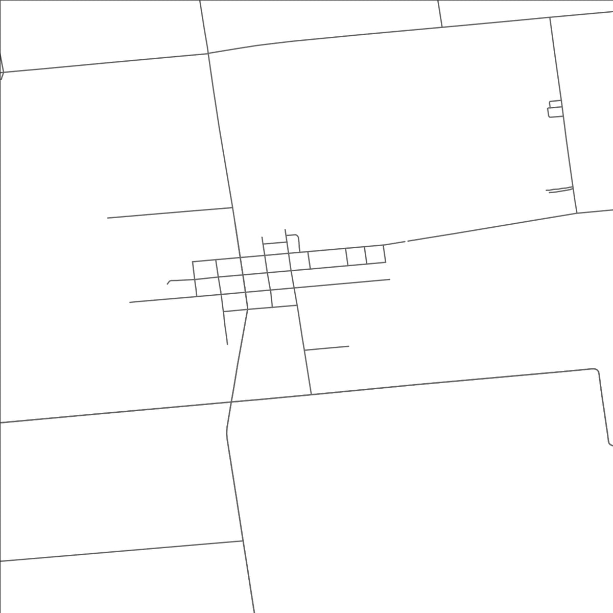 ROAD MAP OF RIDGEWAY, OHIO BY MAPBAKES