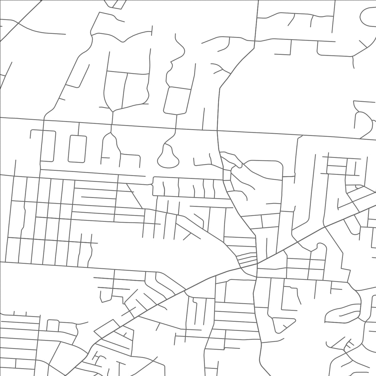 ROAD MAP OF RIDGEWOOD, OHIO BY MAPBAKES