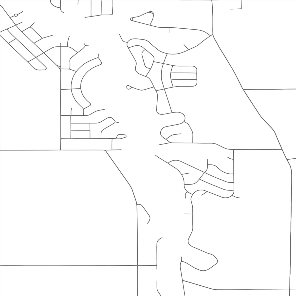 ROAD MAP OF ROAMING SHORES, OHIO BY MAPBAKES