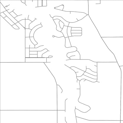 ROAD MAP OF ROAMING SHORES, OHIO BY MAPBAKES